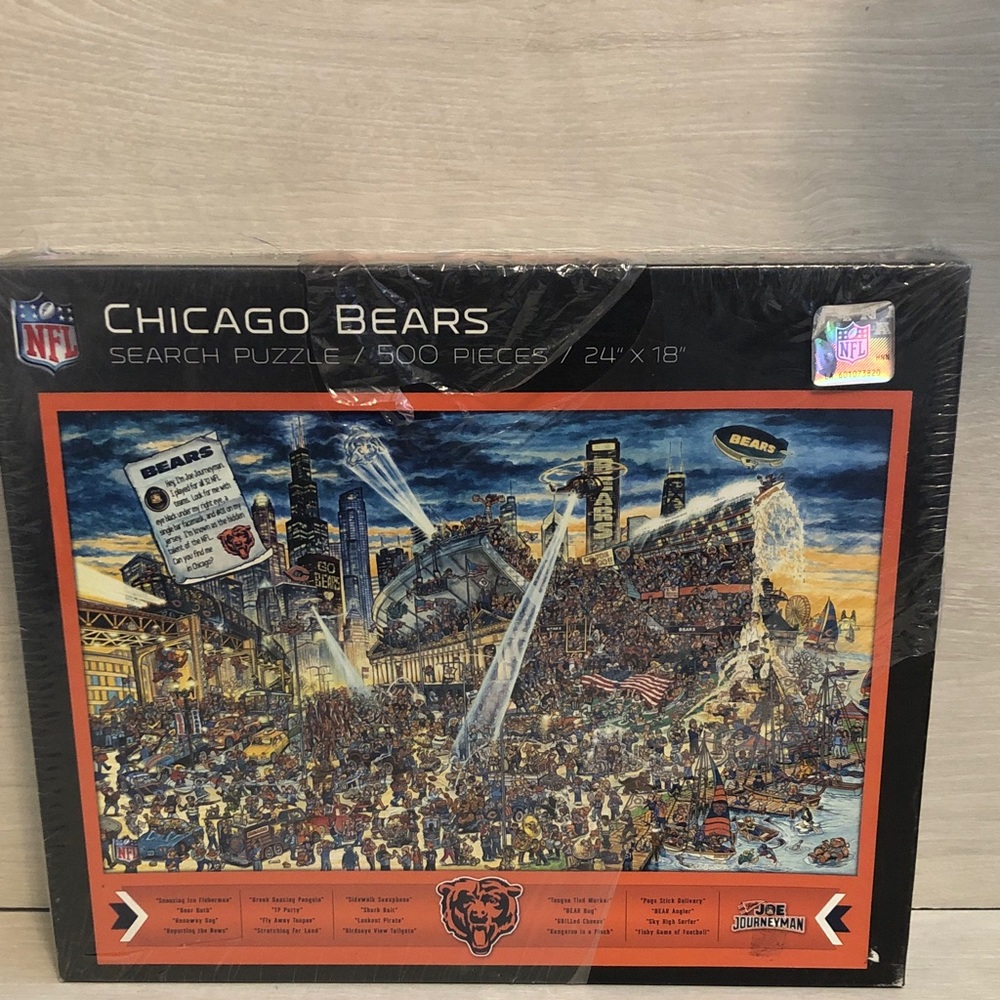 Chicago Bears “Find Joe Journeyman” 500 piece Puzzle NIB Please Read